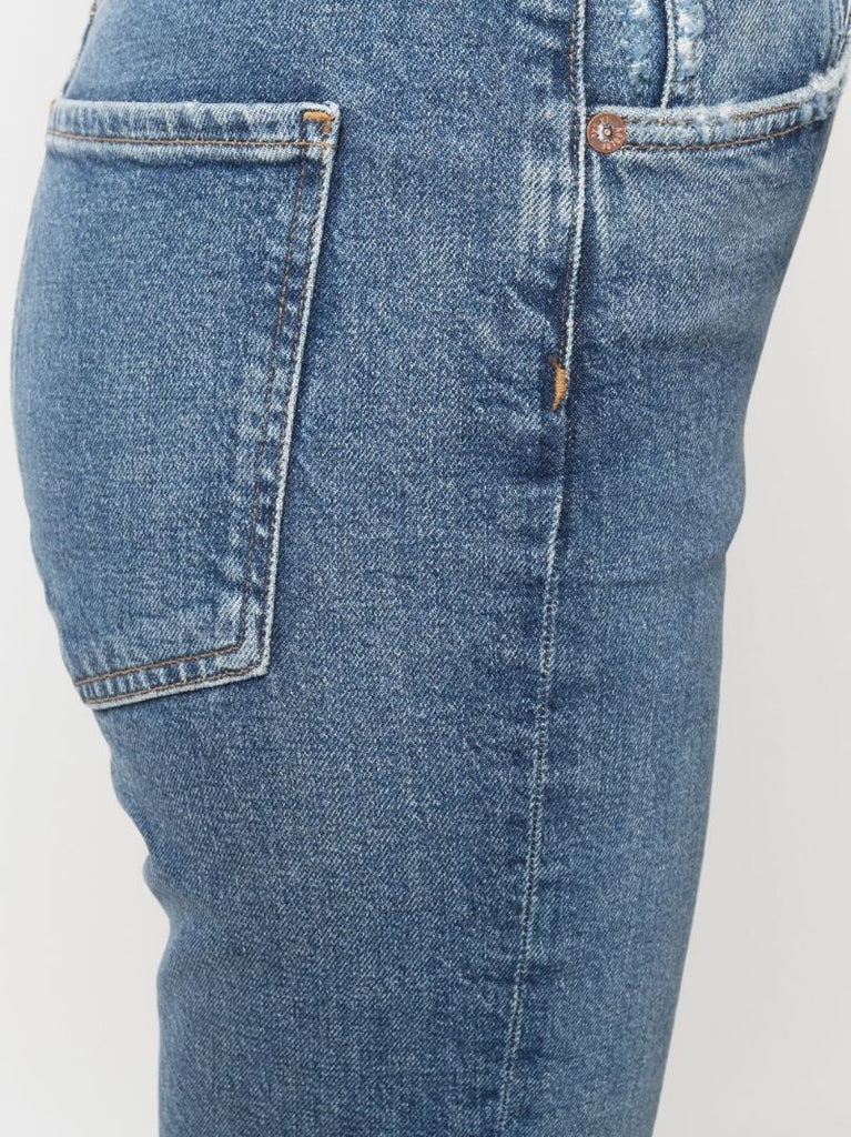 Blue Riley High Rise Slim Crop Jeans
