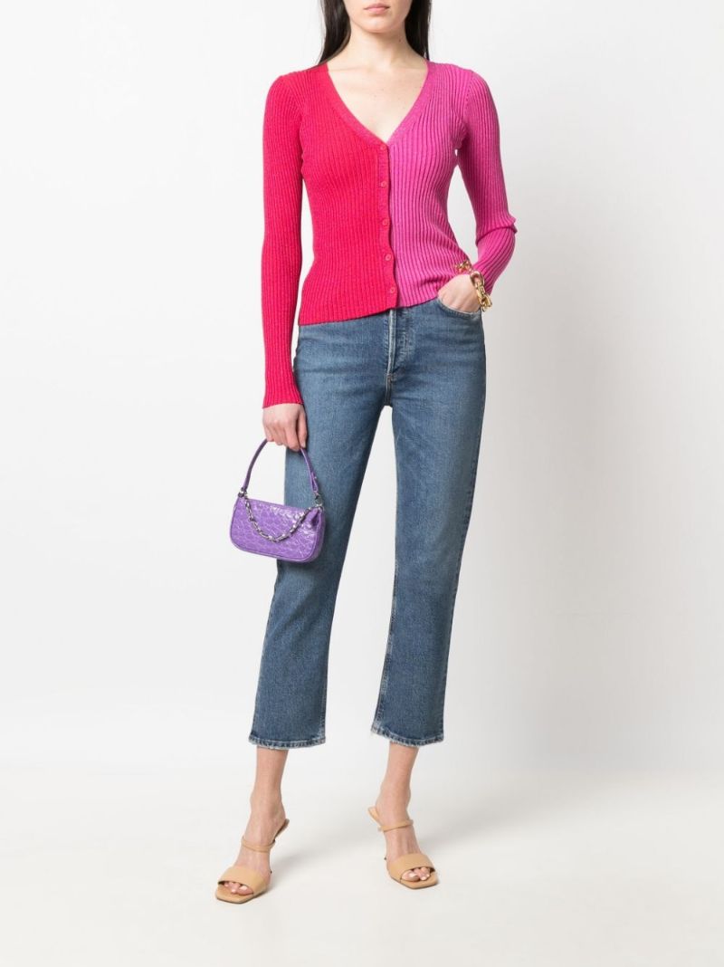 Blue Riley High Rise Slim Crop Jeans