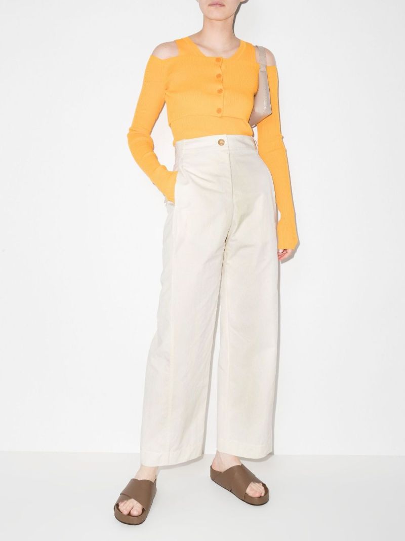 High Waist Wide Leg Trousers