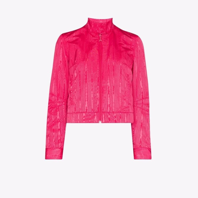 Cropped MoirÃ_x0083_Â© Track Jacket