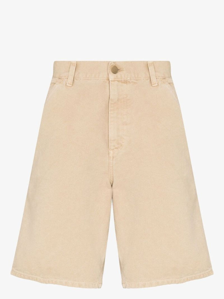 Brown Single Knee Organic Cotton Shorts