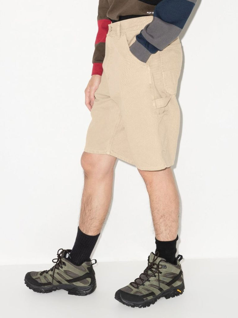 Brown Single Knee Organic Cotton Shorts