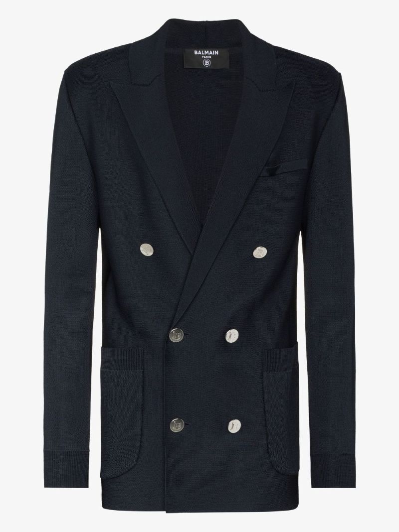 Long Double-breasted Blazer