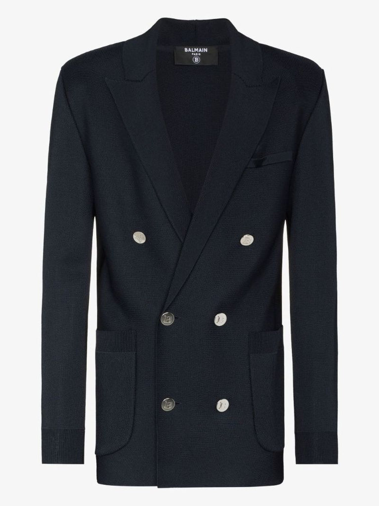 Long Double-breasted Blazer