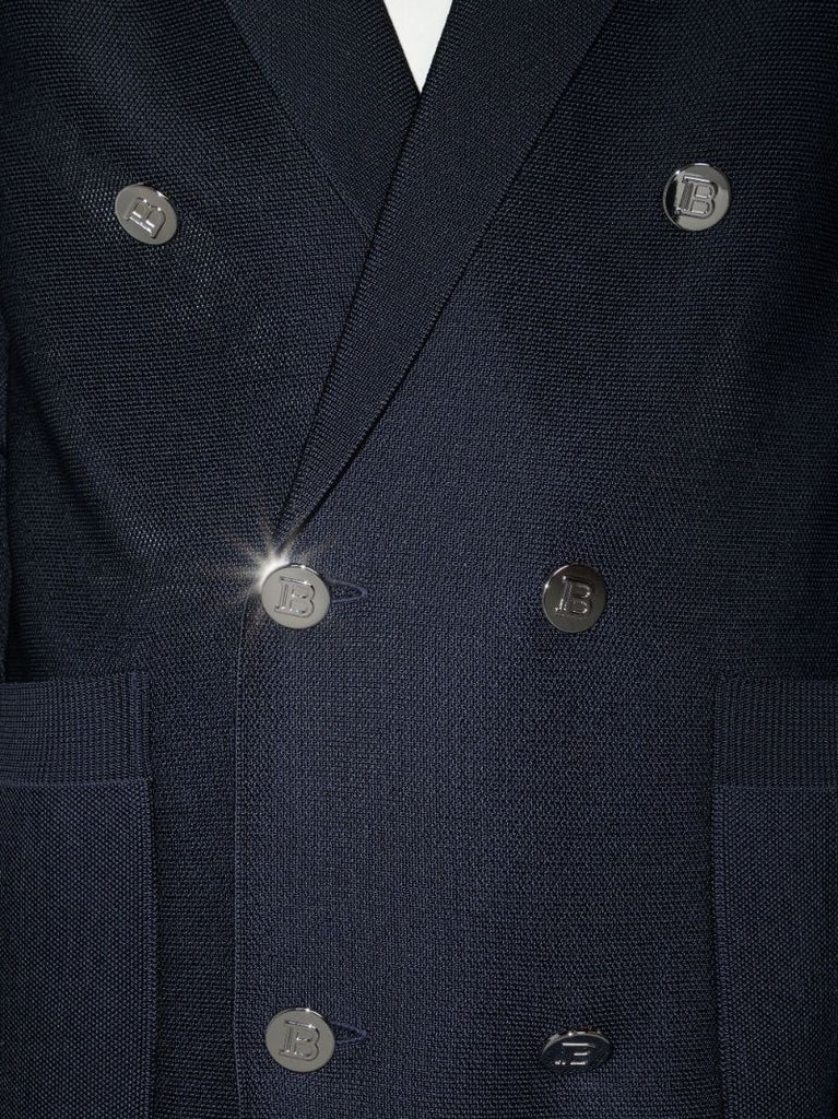 Long Double-breasted Blazer