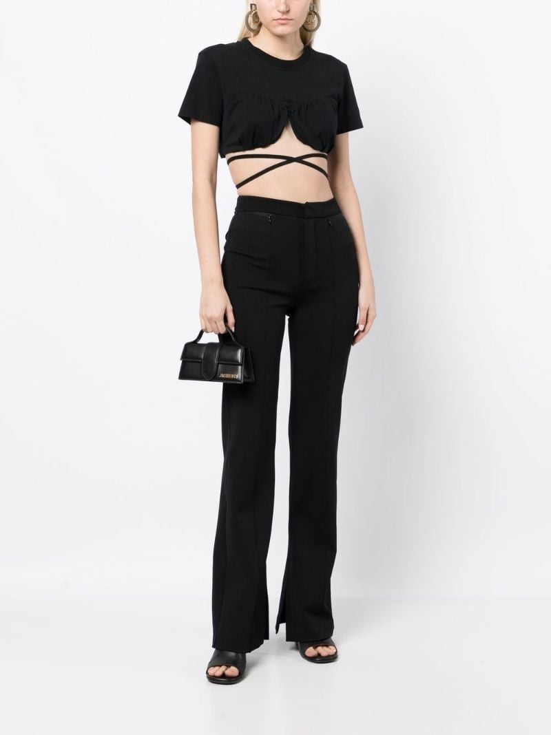 Black Le Baci Cropped T-shirt