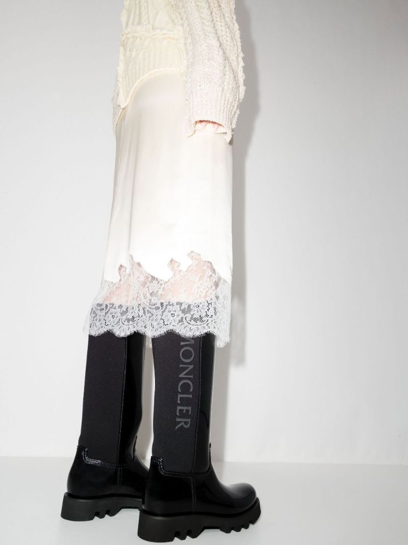 Black Gilla Branded Knee-high Rubber Boots