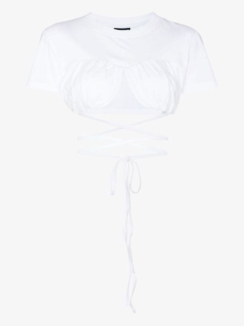 Le T-shirt Baci Cropped Top