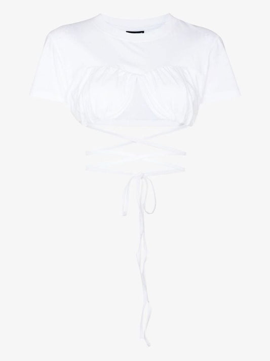 Le T-shirt Baci Cropped Top