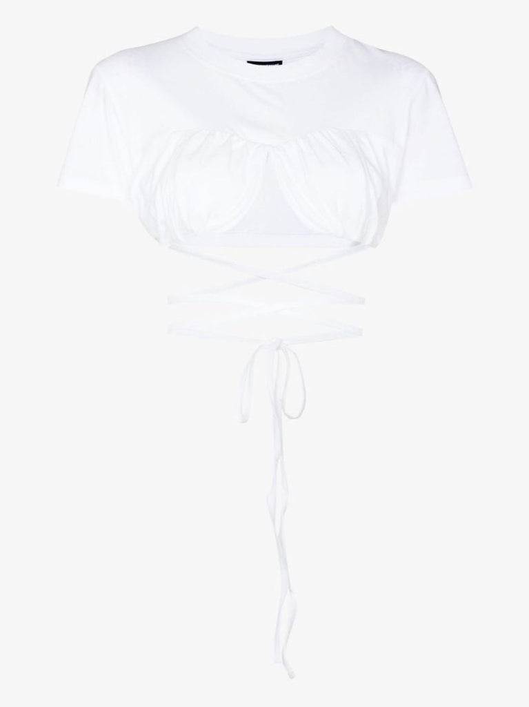 Le T-shirt Baci Cropped Top