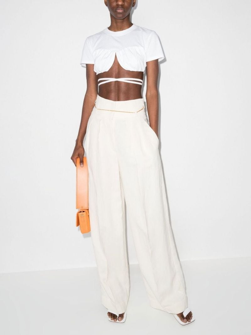Le T-shirt Baci Cropped Top