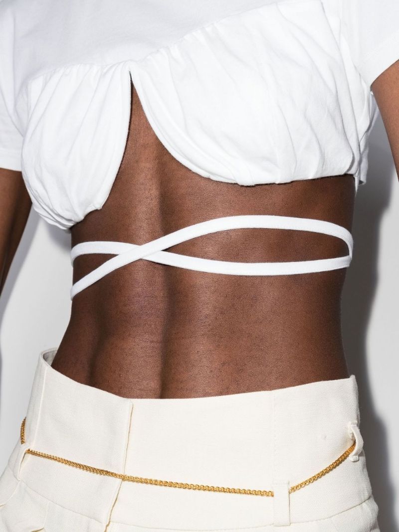 Le T-shirt Baci Cropped Top
