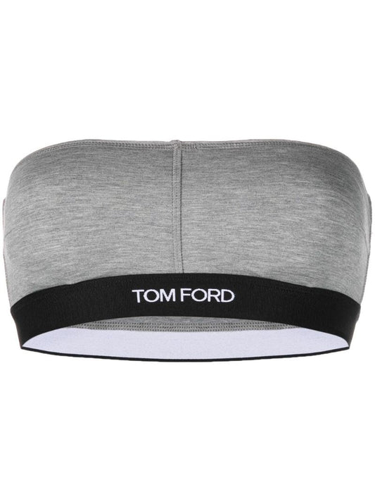 Grey Logo Bandeau Bra