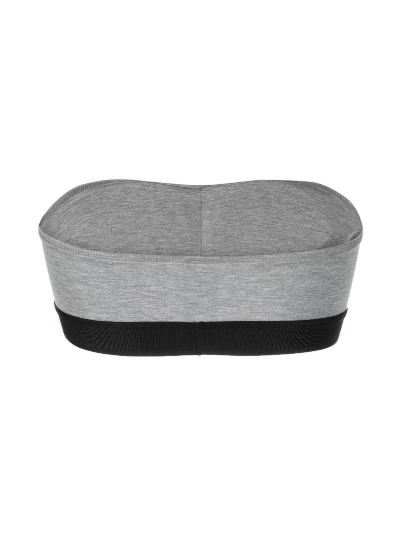 Grey Logo Bandeau Bra