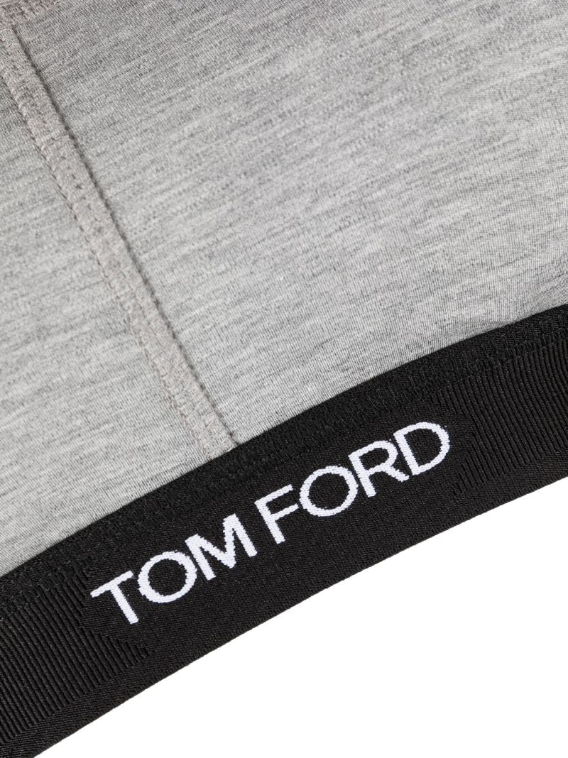 Grey Logo Bandeau Bra