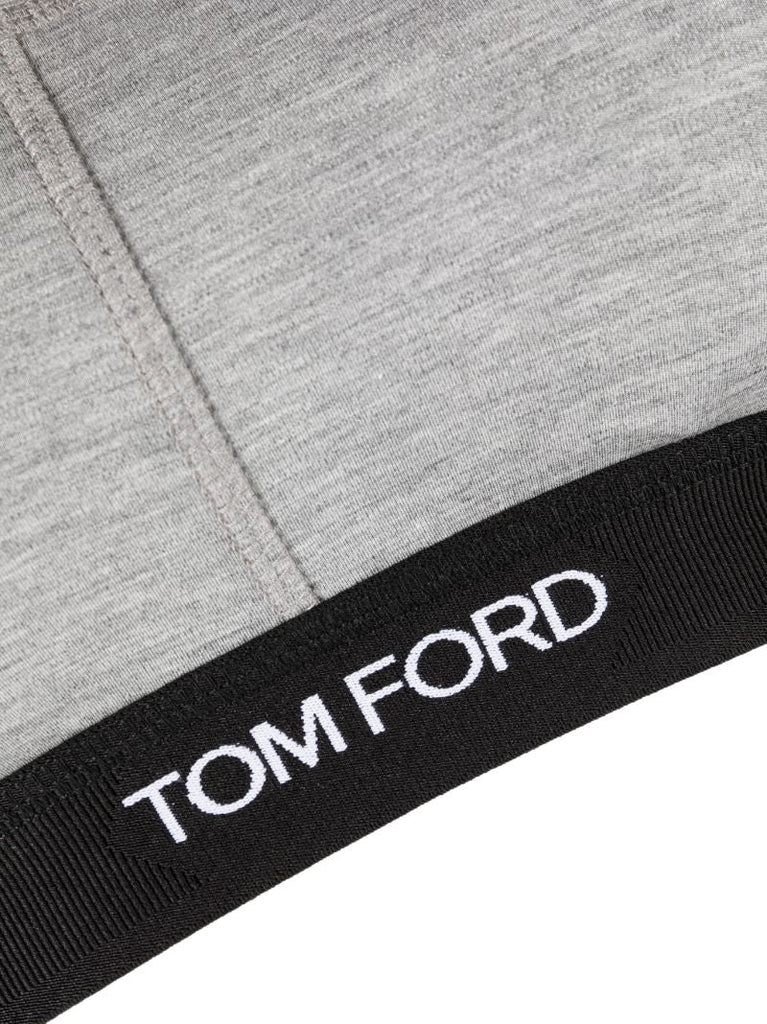 Grey Logo Bandeau Bra