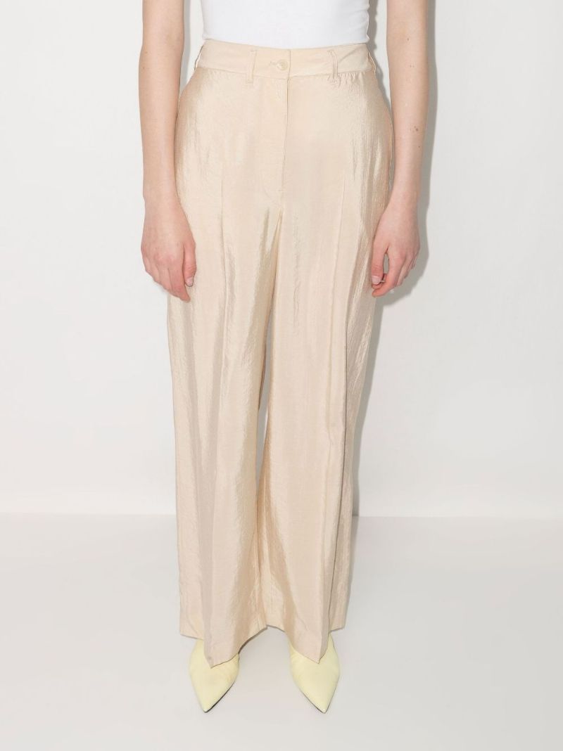 High-waisted Wide Leg Trousers