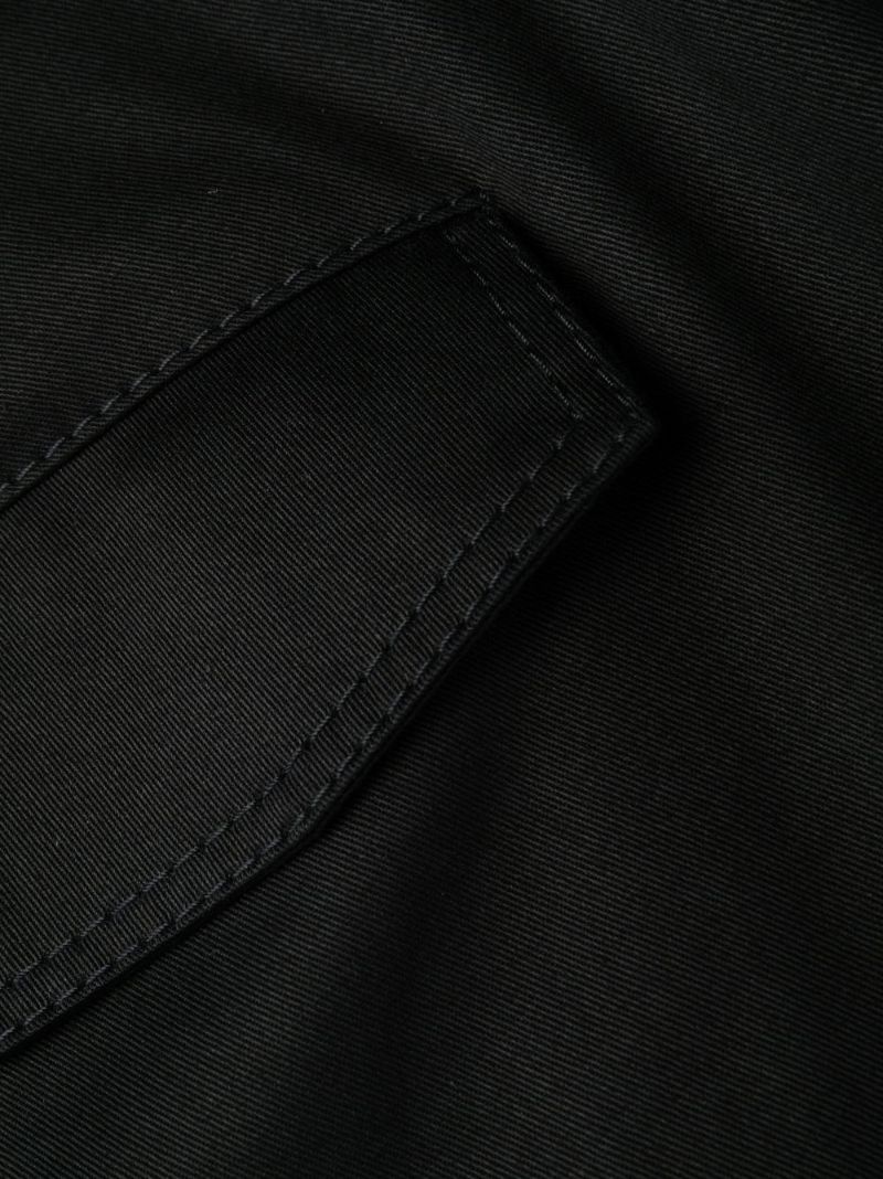 Black Cotton Cargo Trousers