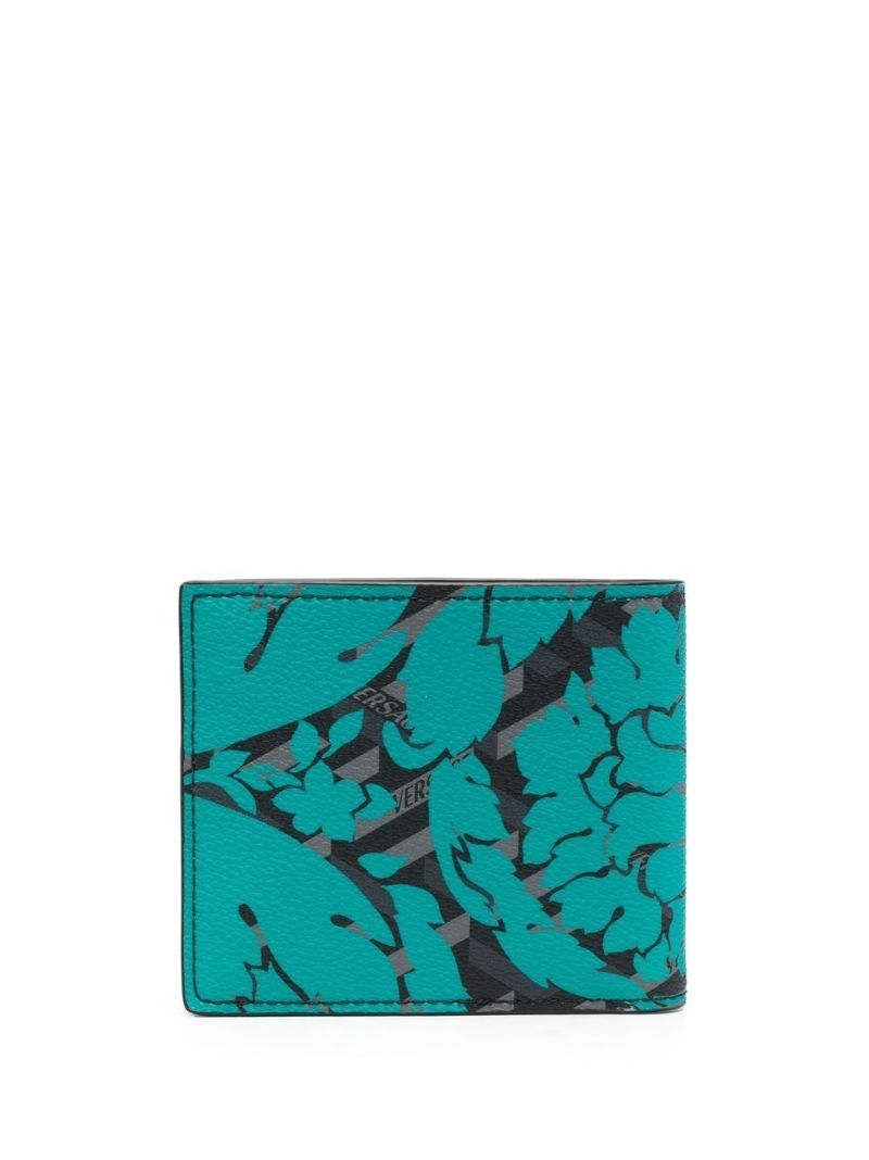 Black La Greca Signature Leather Wallet