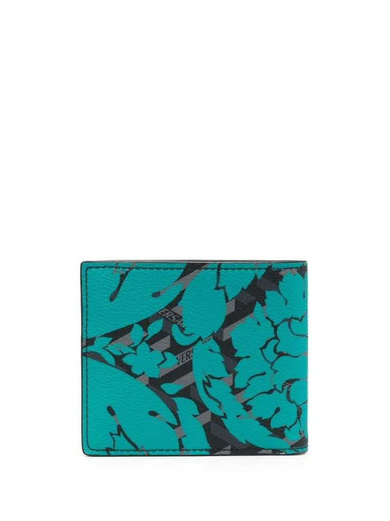 Black La Greca Signature Leather Wallet