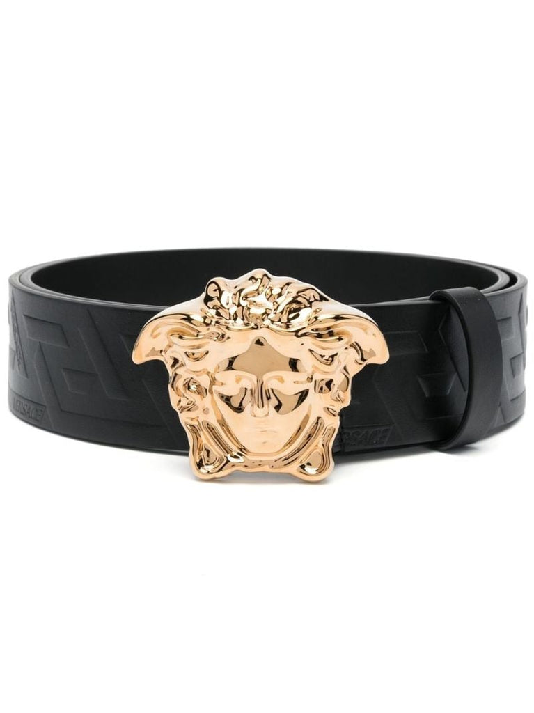 Black Greca Medusa Belt