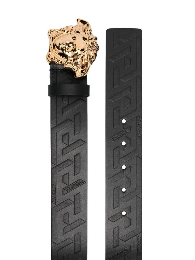 Black Greca Medusa Belt