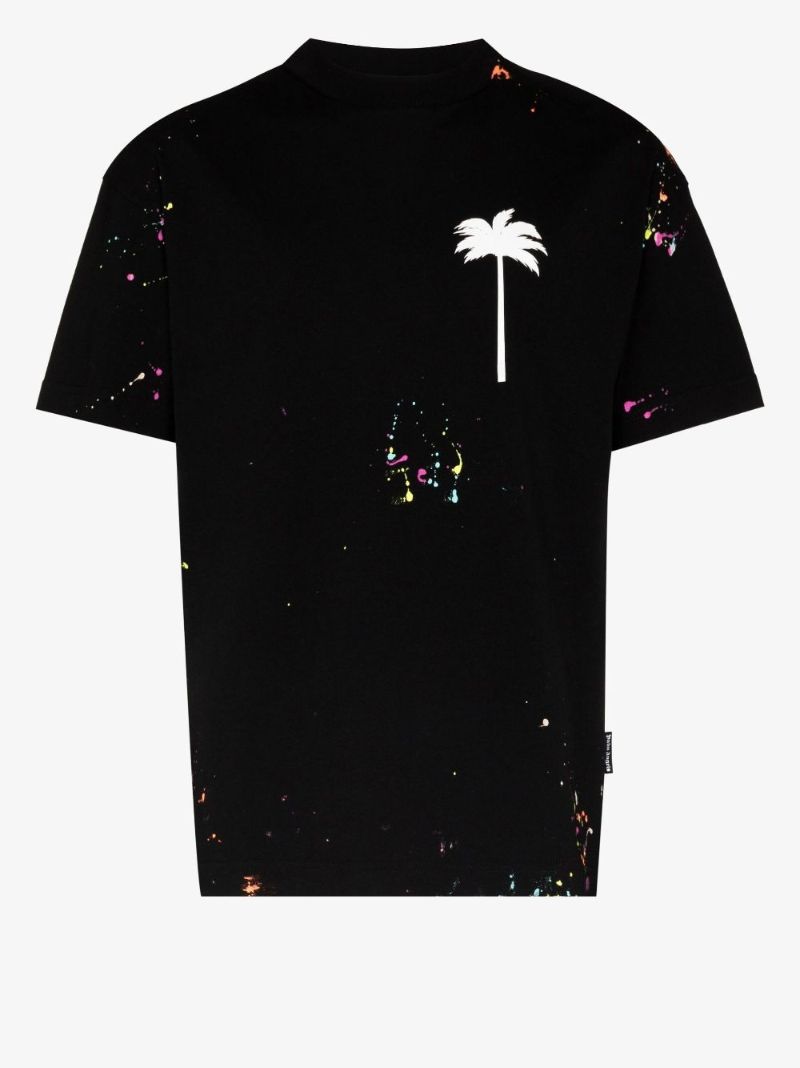 Spray Paint Effect Printed T-shirt