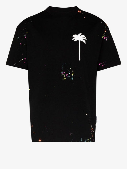Spray Paint Effect Printed T-shirt