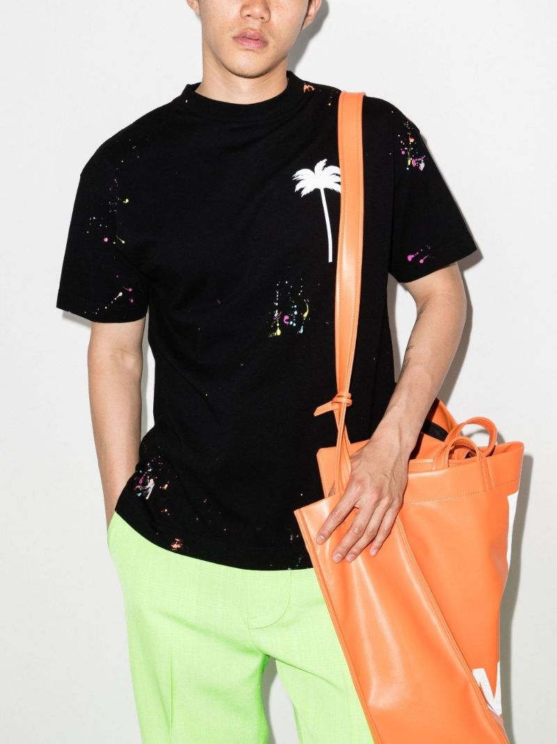 Spray Paint Effect Printed T-shirt