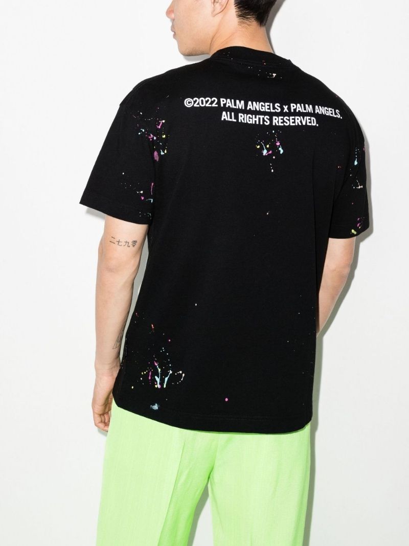 Spray Paint Effect Printed T-shirt