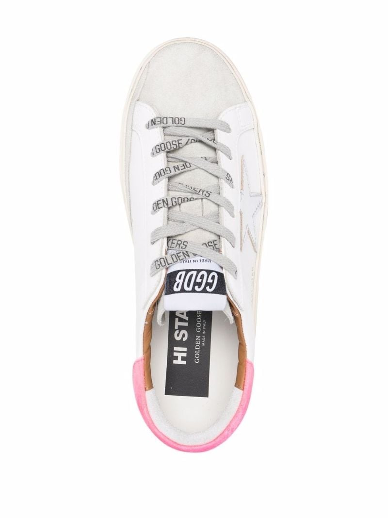 White Hi Star Leather Sneakers