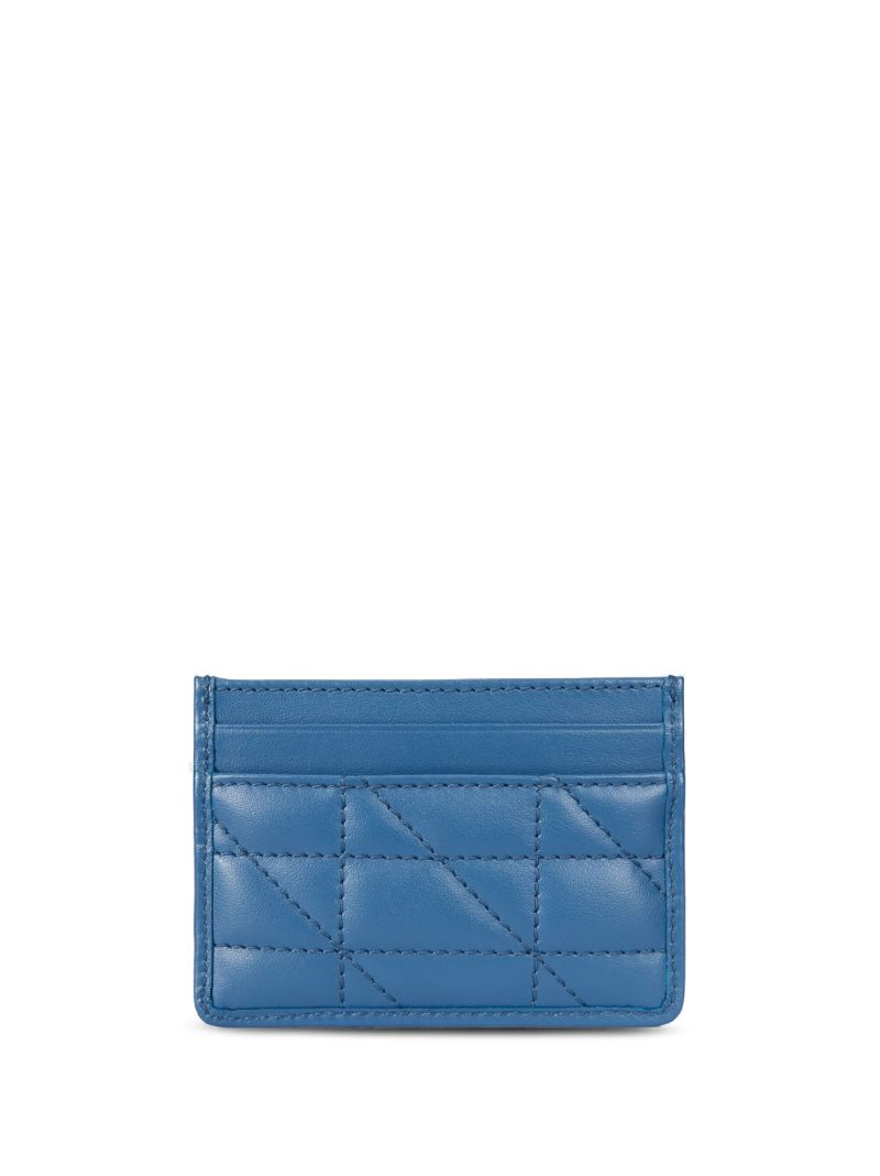 Blue Gg Marmont Leather Card Holder