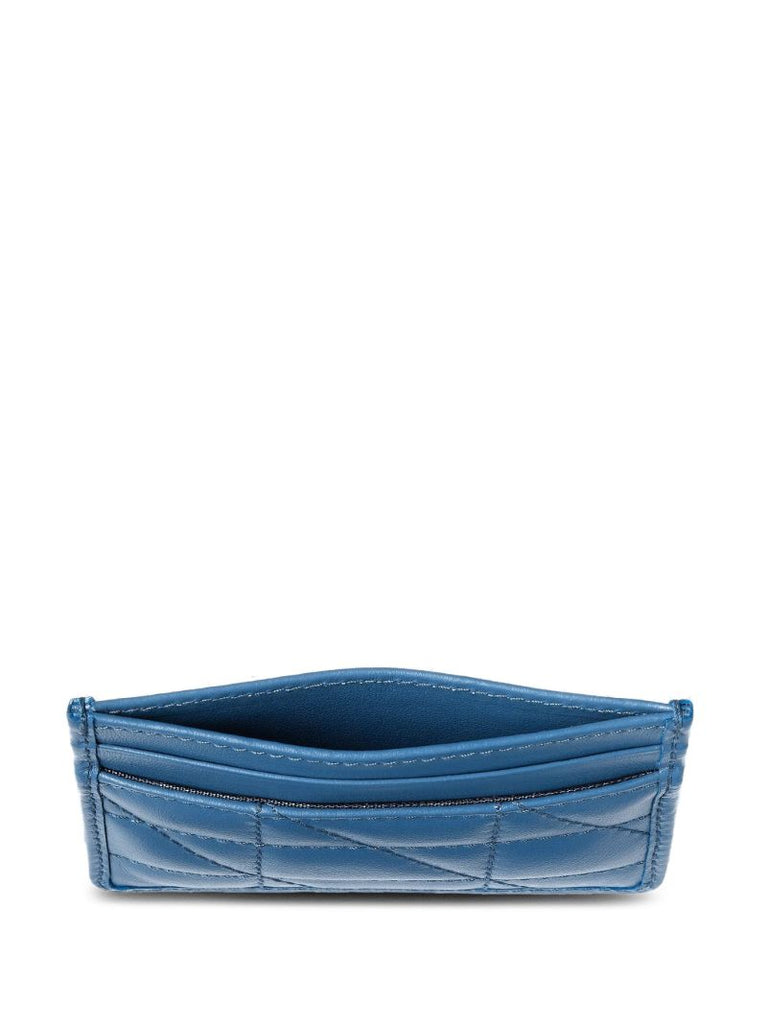 Blue Gg Marmont Leather Card Holder