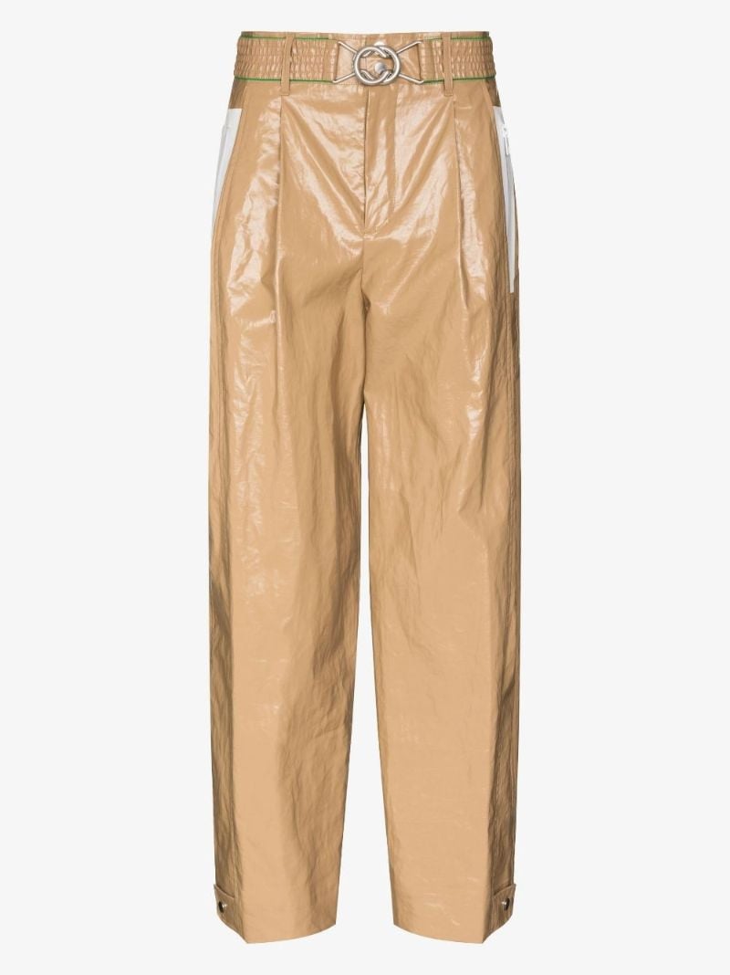 High Waist Coated Trousers