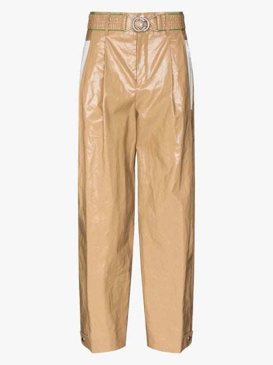 High Waist Coated Trousers