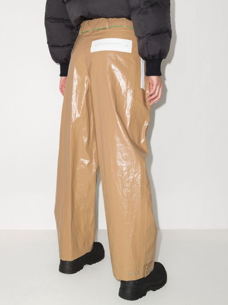 High Waist Coated Trousers