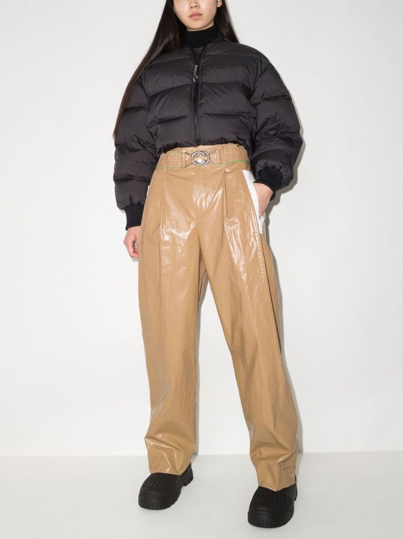 High Waist Coated Trousers