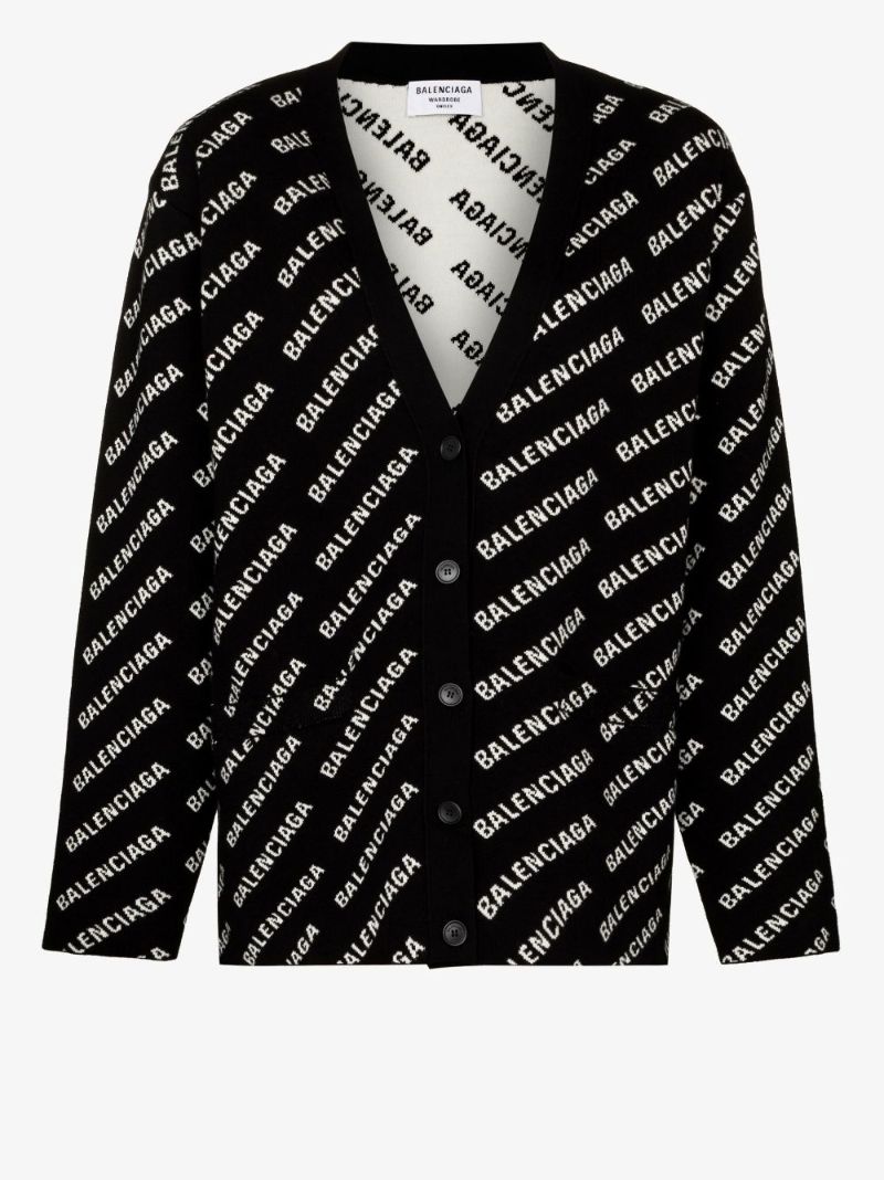 Logo Jacquard Cardigan