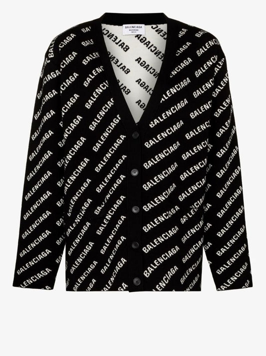 Logo Jacquard Cardigan