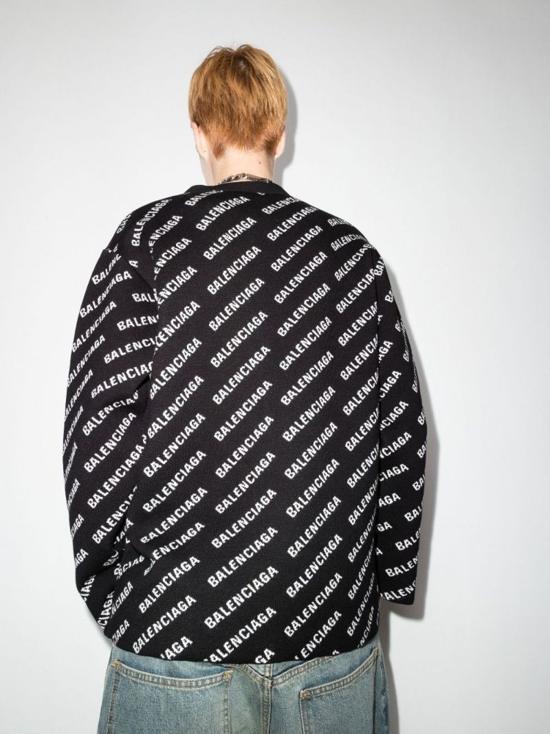 Logo Jacquard Cardigan