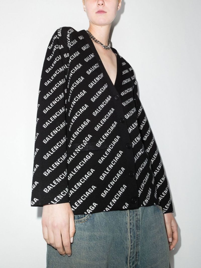 Logo Jacquard Cardigan