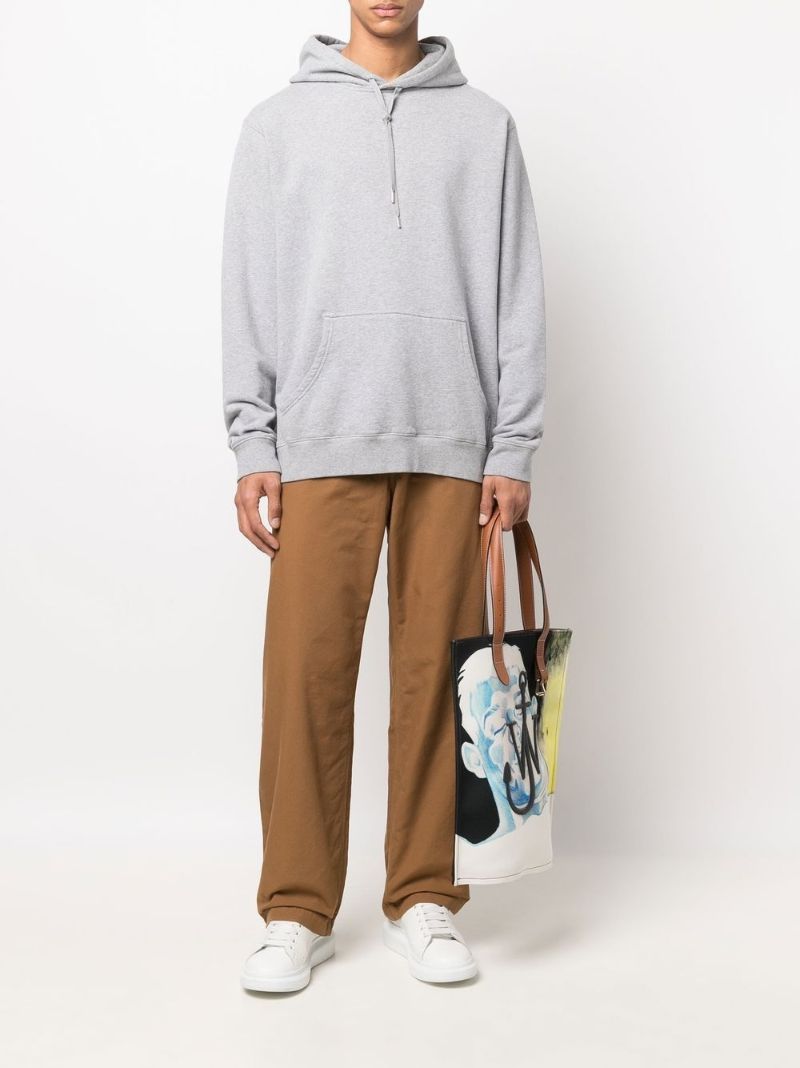 Brown Carpenter Straight Leg Cotton Trousers
