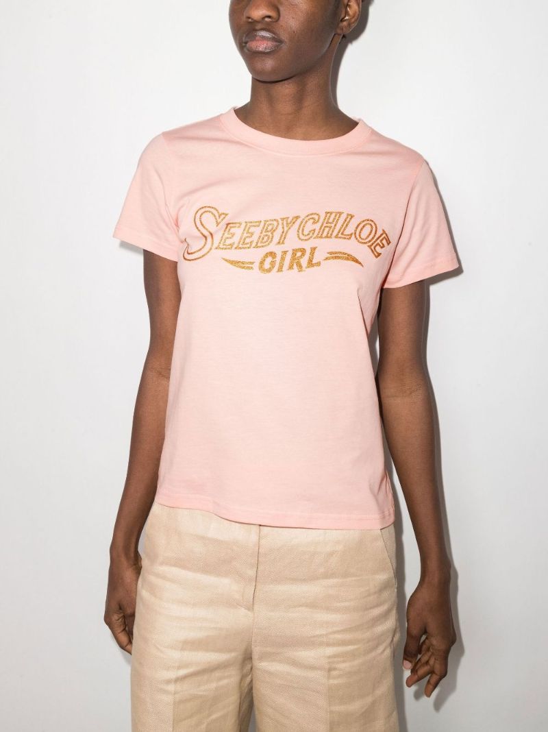 Logo Print Cotton T-shirt