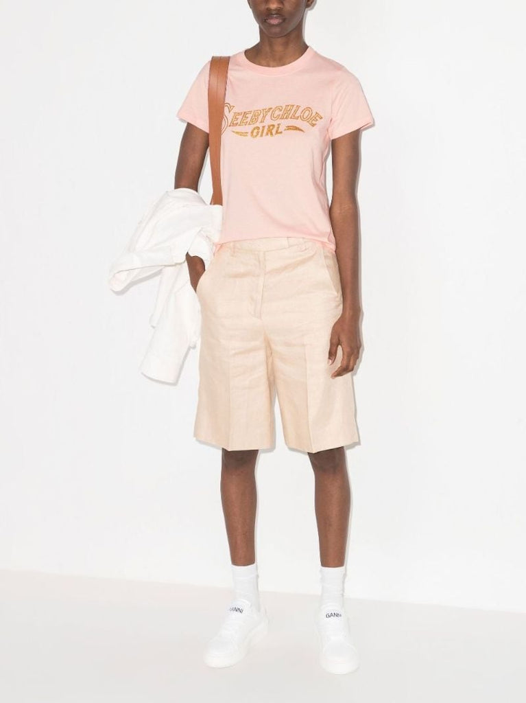 Logo Print Cotton T-shirt