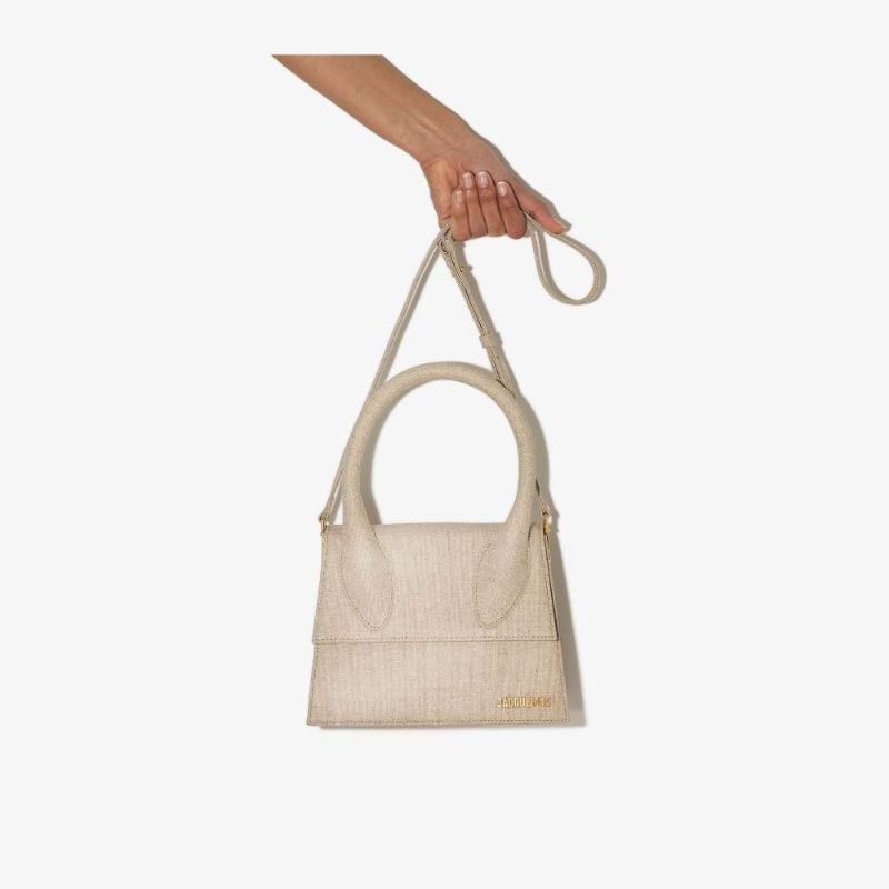 Neutral Le Grand Chiquito Canvas Tote Bag