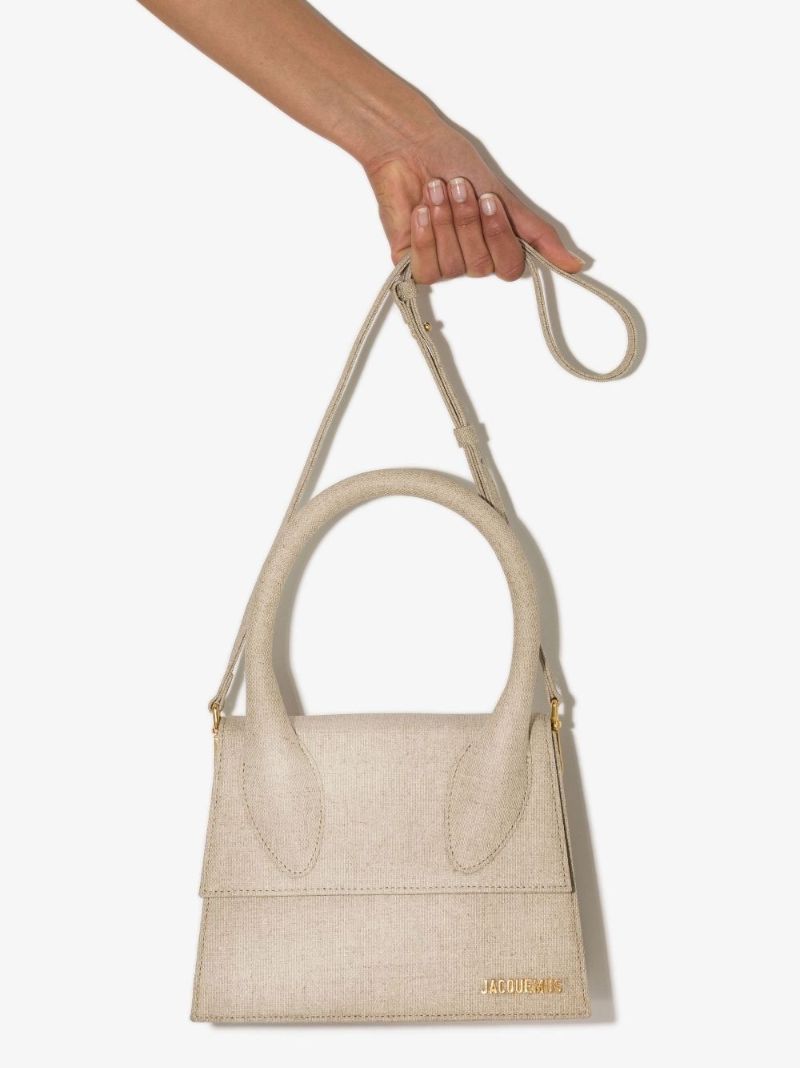 Neutral Le Grand Chiquito Canvas Tote Bag