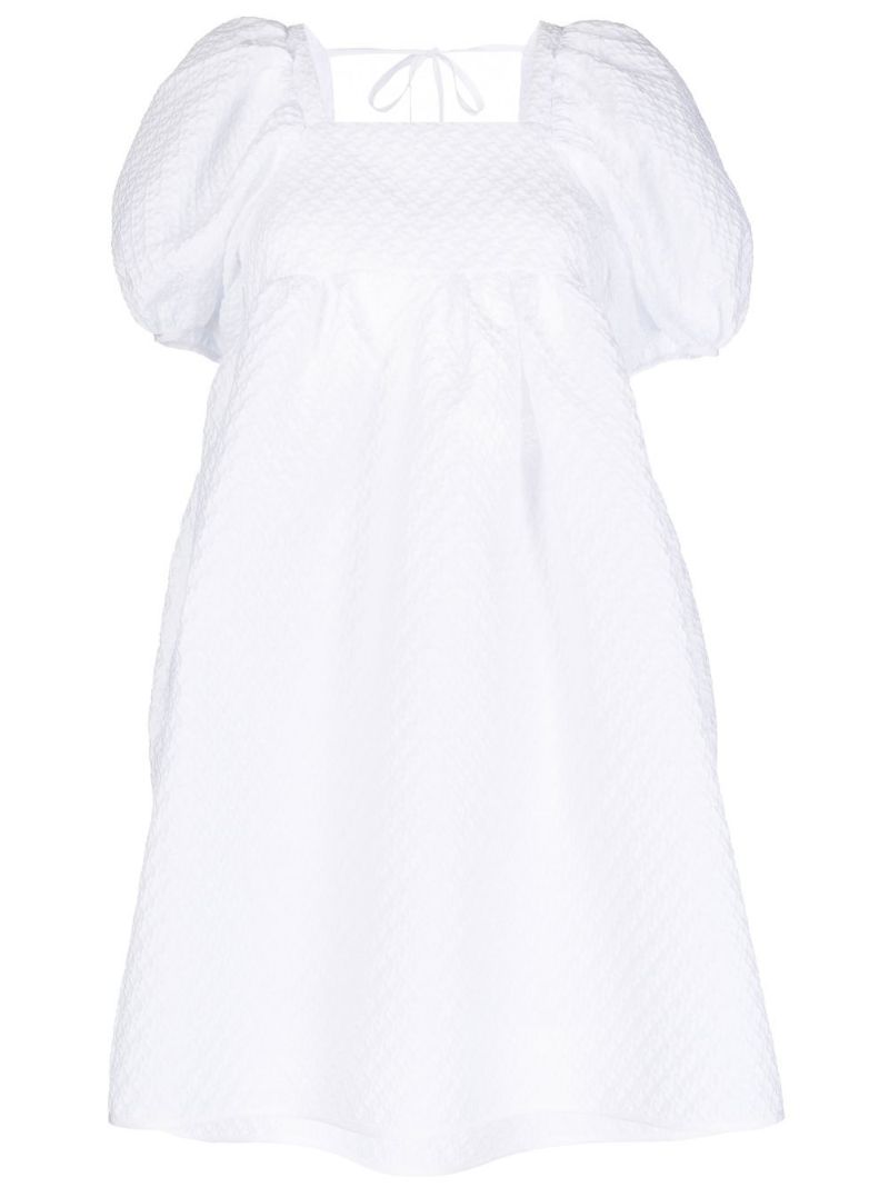 White Tilde MatelassÃ_x0083_Â© Mini Dress