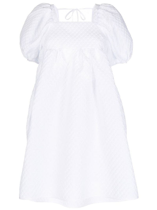 White Tilde MatelassÃ_x0083_Â© Mini Dress