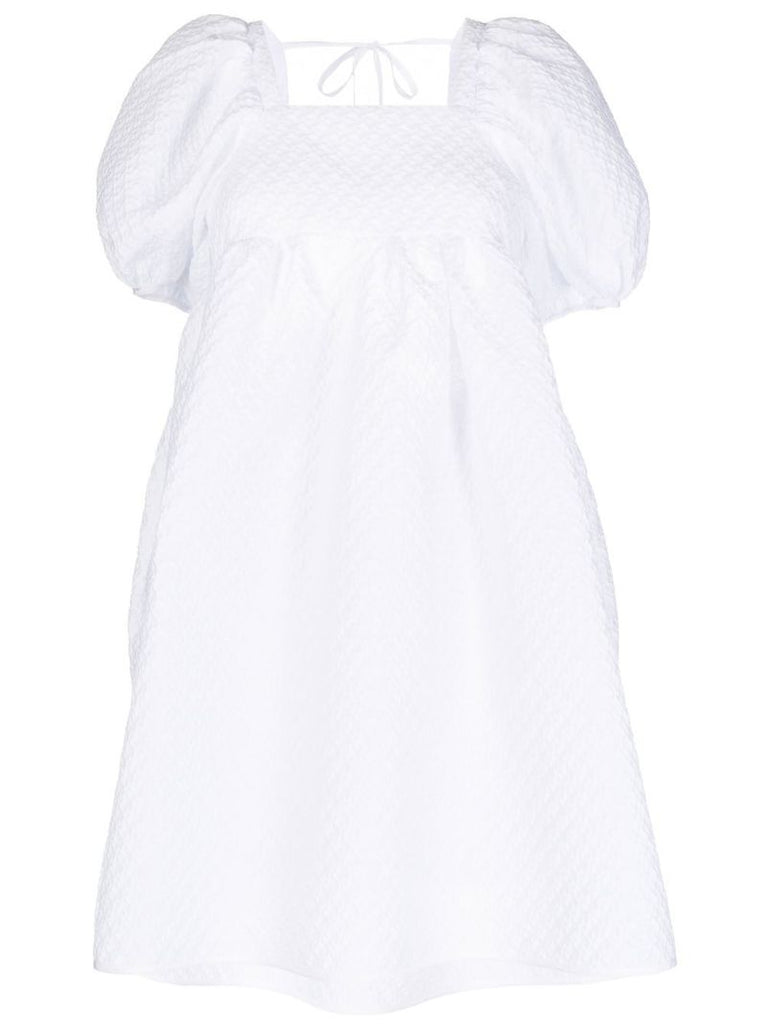 White Tilde MatelassÃ_x0083_Â© Mini Dress