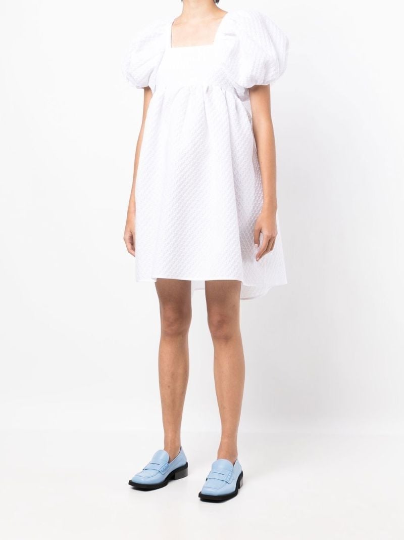 White Tilde MatelassÃ_x0083_Â© Mini Dress
